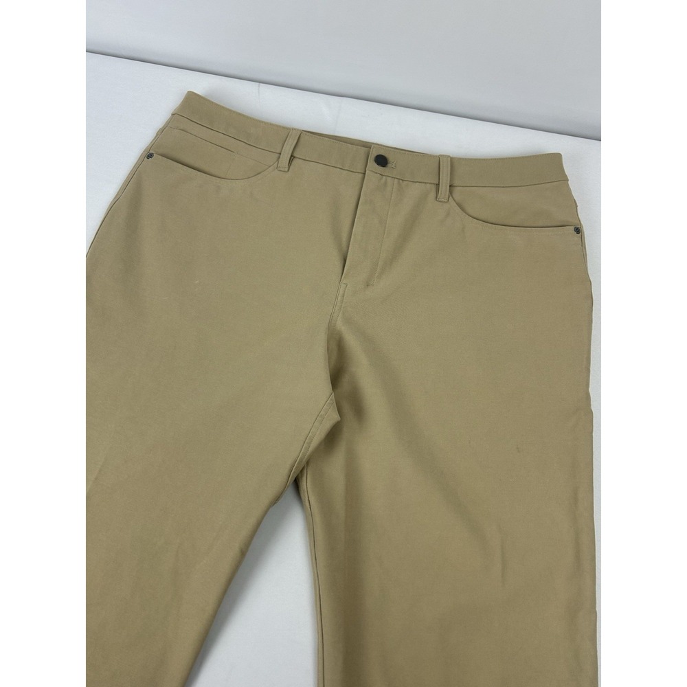 Lululemon ABC Pant Utilitech 5 Pocket Mens Pant 38x28 Khaki LM5ABNS